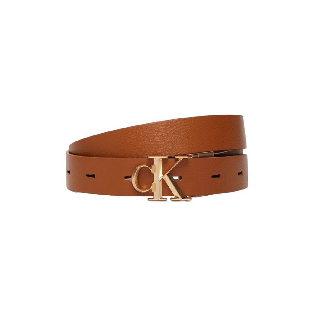 CALVIN KLEIN FACTED BUCKLE 25MM ADJ ΖΩΝΗ ΓΥΝΑΙΚΕΙΑ LATTE