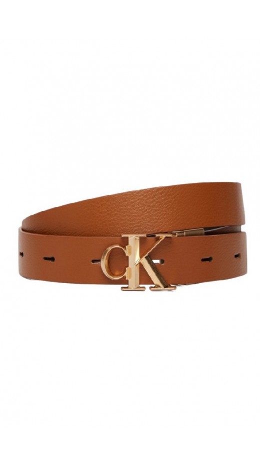 CALVIN KLEIN FACTED BUCKLE 25MM ADJ ΖΩΝΗ ΓΥΝΑΙΚΕΙΑ LATTE