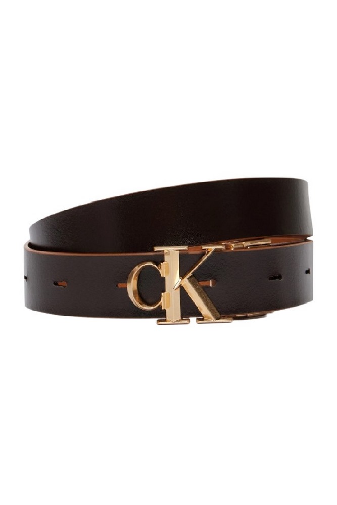 CALVIN KLEIN FACTED BUCKLE 25MM ADJ ΖΩΝΗ ΓΥΝΑΙΚΕΙΑ LATTE