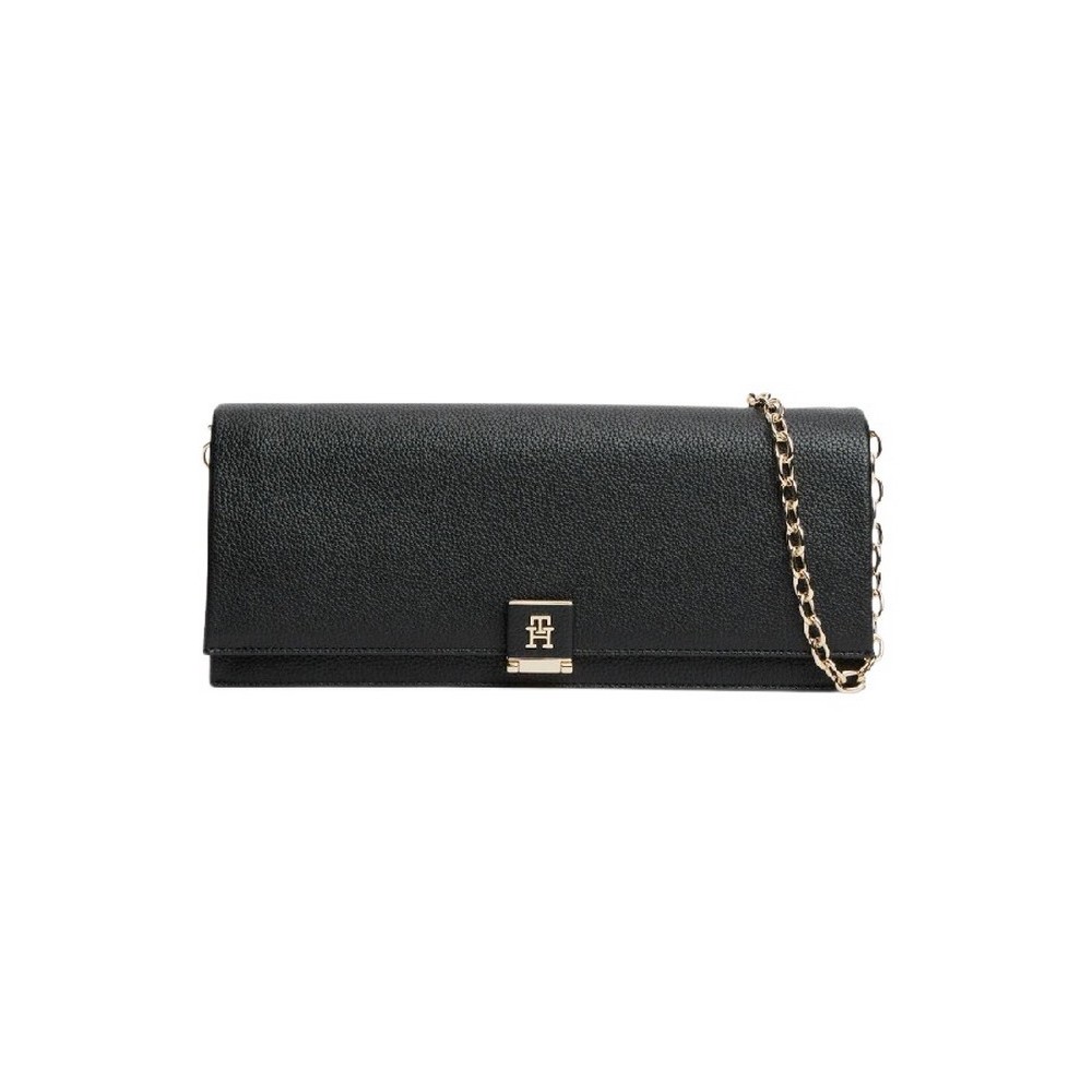 TOMMY HILFIGER HER CLUTCH ΤΣΑΝΤΑ ΓΥΝΑΙΚΕΙΑ BLACK