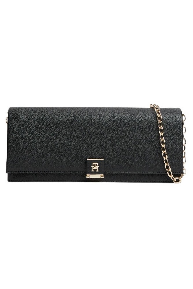TOMMY HILFIGER HER CLUTCH ΤΣΑΝΤΑ ΓΥΝΑΙΚΕΙΑ BLACK