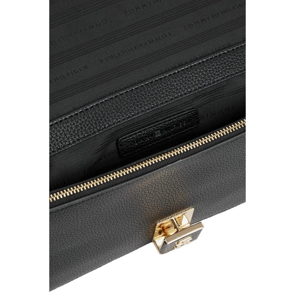 TOMMY HILFIGER HER CLUTCH ΤΣΑΝΤΑ ΓΥΝΑΙΚΕΙΑ BLACK
