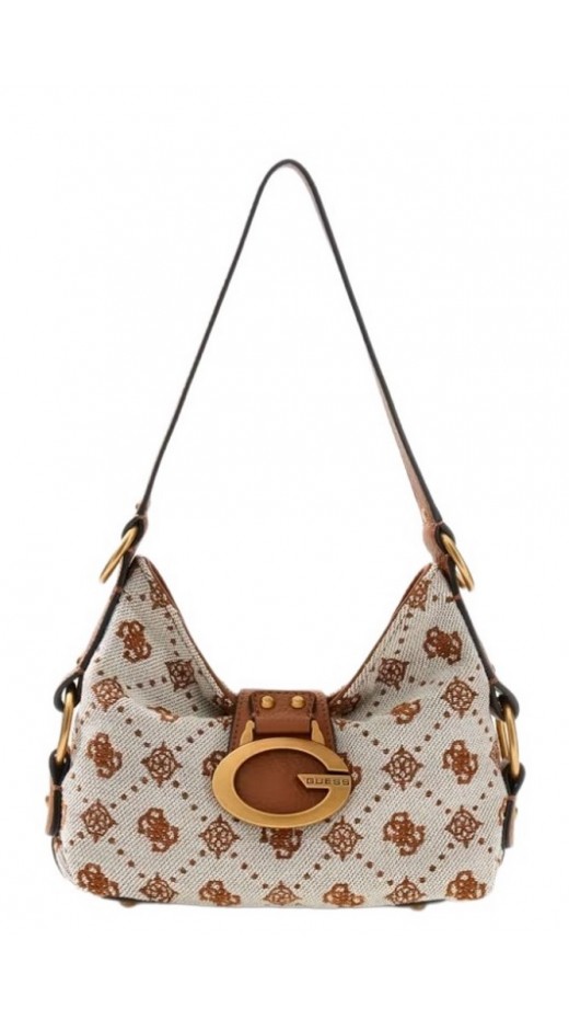GUESS CAMDEN SHOULDER BAG ΤΣΑΝΤΑ ΓΥΝΑΙΚΕΙΑ COGNAC