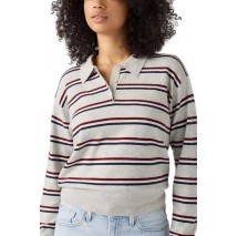 LEVIS SUPER SOFT POLO ΜΠΛΟΥΖΑ ΠΛΕΚΤΗ ΜΑΚΡΥΜΑΝΙΚΗ ΓΥΝΑΙΚΕΙΑ GREY