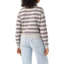 LEVIS SUPER SOFT POLO ΜΠΛΟΥΖΑ ΠΛΕΚΤΗ ΜΑΚΡΥΜΑΝΙΚΗ ΓΥΝΑΙΚΕΙΑ GREY
