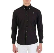 U.S.POLO DIRK 000325 EH03 SHIRT REGULAR FIT BD ΠΟΥΚΑΜΙΣΟ ΑΝΔΡΙΚΟ BLACK