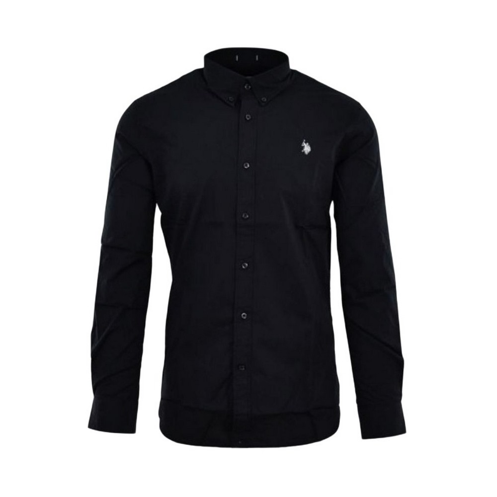 U.S.POLO DIRK 000325 EH03 SHIRT REGULAR FIT BD ΠΟΥΚΑΜΙΣΟ ΑΝΔΡΙΚΟ BLACK