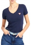 GUESS SS VN MINI TRIANGLE TEE TSHIRT ΓΥΝΑΙΚΕΙΟ NAVY