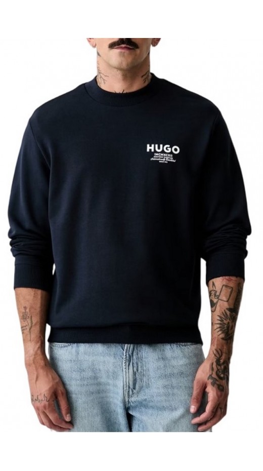HUGO BOSS NESPON JERSEY SWEATSHIRT ΜΠΛΟΥΖΑ ΦΟΥΤΕΡ ΑΝΔΡΙΚΗ NAVY