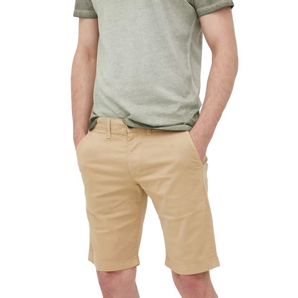 PEPE JEANS MC QUEEN SHORT ΒΕΡΜΟΥΔΑ ΑΝΔΡΙΚΗ BEIGE