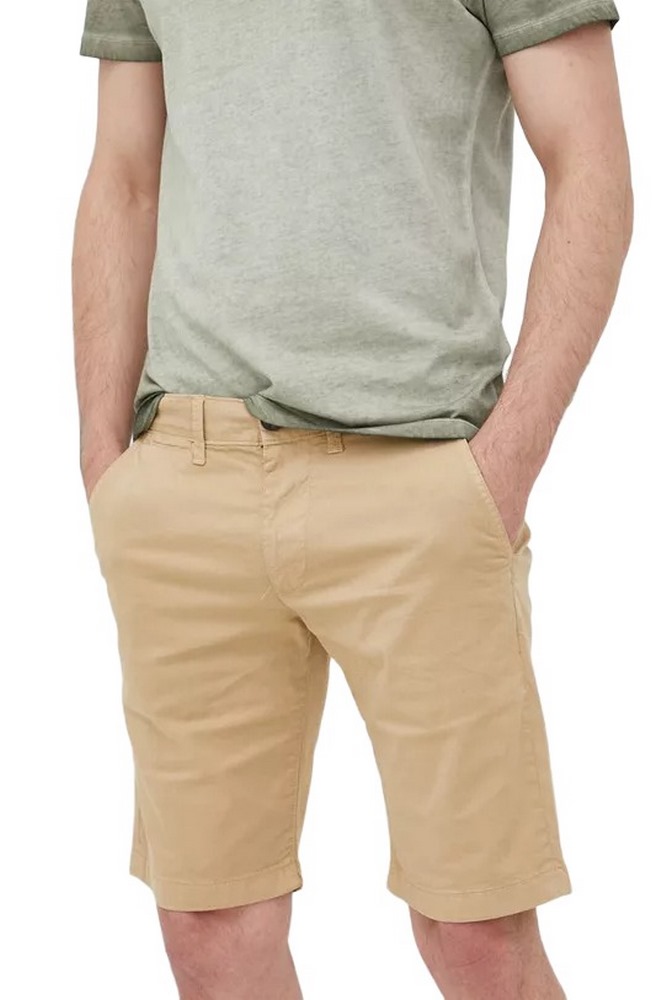 PEPE JEANS MC QUEEN SHORT ΒΕΡΜΟΥΔΑ ΑΝΔΡΙΚΗ BEIGE