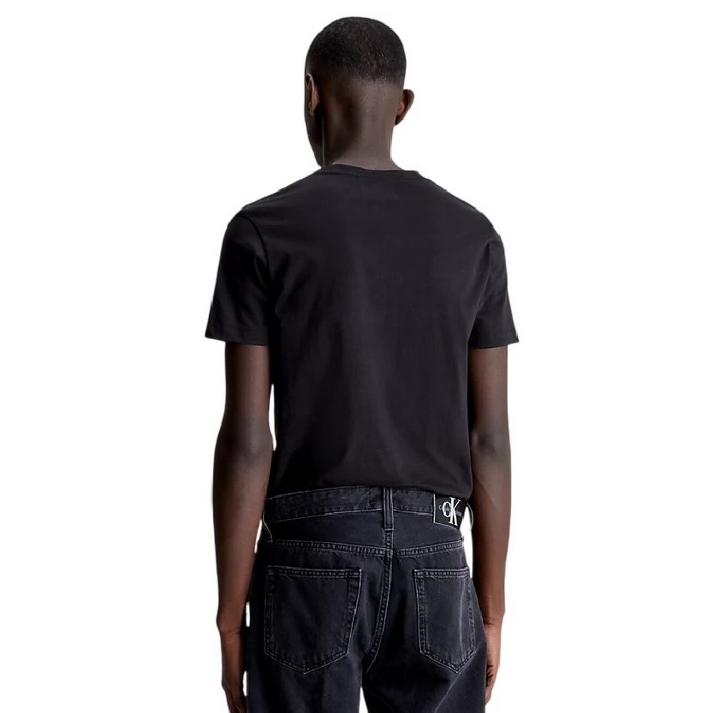 CALVIN KLEIN JEANS CORE MONOGRAM POCKET SLIM T-SHIRT ΑΝΔΡΙΚΟ BLACK