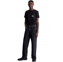 CALVIN KLEIN JEANS CORE MONOGRAM POCKET SLIM T-SHIRT ΑΝΔΡΙΚΟ BLACK