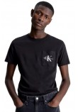 CALVIN KLEIN JEANS CORE MONOGRAM POCKET SLIM T-SHIRT ΑΝΔΡΙΚΟ BLACK