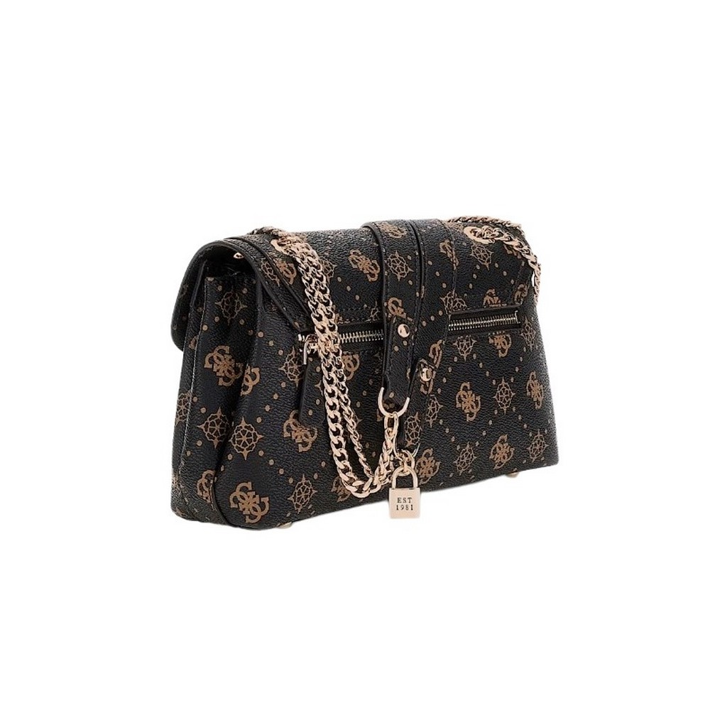 GUESS SILIA CONVERTIBLE XBODY FLAP ΤΣΑΝΤΑ ΓΥΝΑΙΚΕΙΑ BROWN
