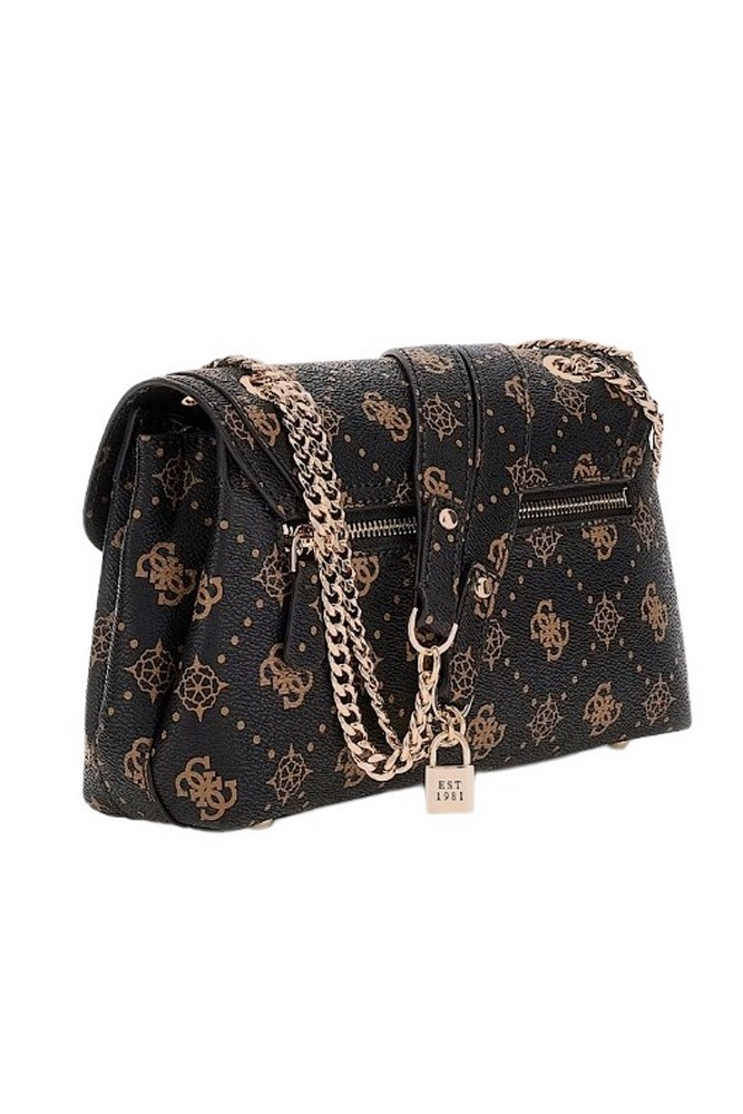 GUESS SILIA CONVERTIBLE XBODY FLAP ΤΣΑΝΤΑ ΓΥΝΑΙΚΕΙΑ BROWN