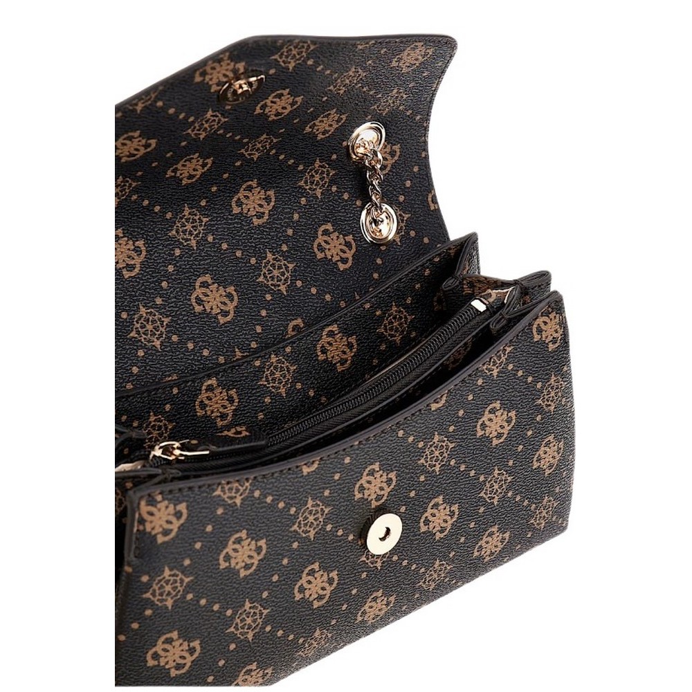 GUESS SILIA CONVERTIBLE XBODY FLAP ΤΣΑΝΤΑ ΓΥΝΑΙΚΕΙΑ BROWN