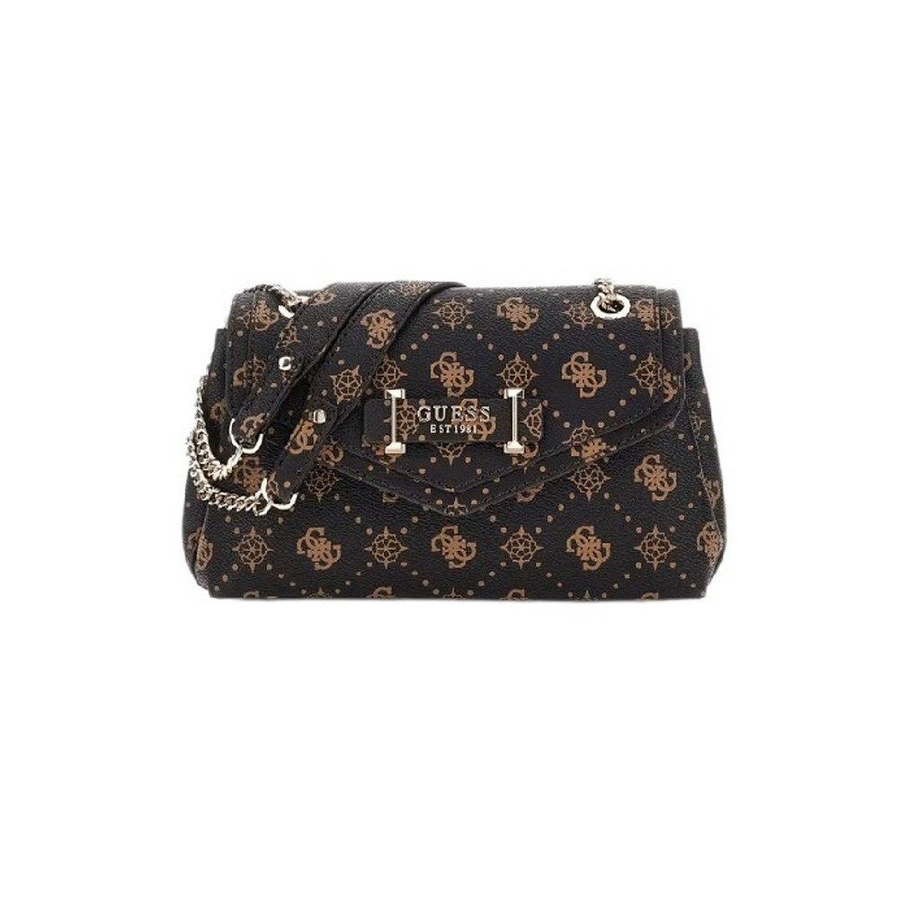 GUESS SILIA CONVERTIBLE XBODY FLAP ΤΣΑΝΤΑ ΓΥΝΑΙΚΕΙΑ BROWN