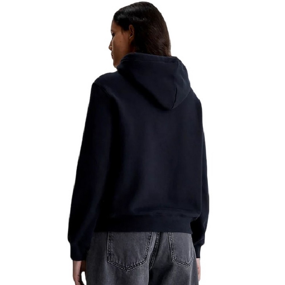 CALVIN KLEIN JEANS CORE MONOGRAM HOODIE ΜΠΛΟΥΖΑ ΦΟΥΤΕΡ ΓΥΝΑΙΚΕΙΑ BLACK