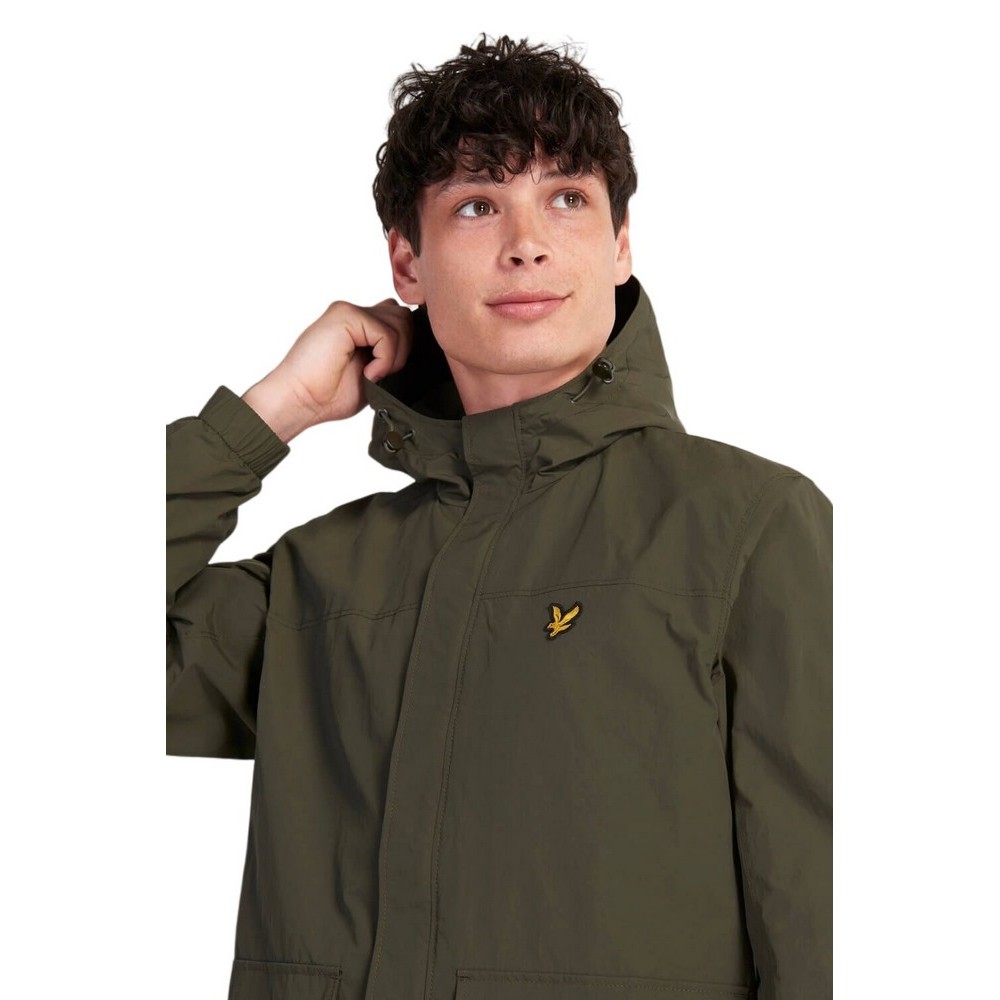 ΜΠΟΥΦΑΝ ESSENTIALS HOODED POCKET JACKET ΑΝΔΡΙΚΟ LYLE AND SCOTT OLIVE