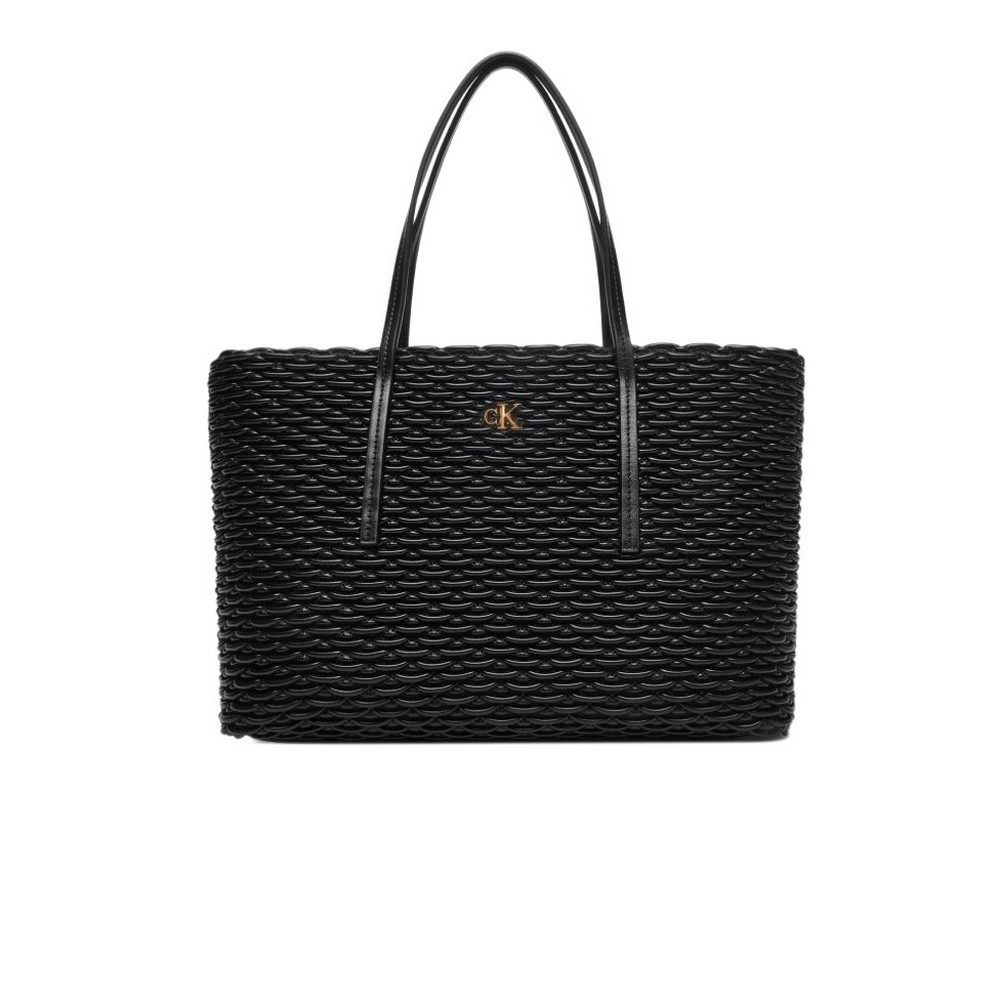 CALVIN KLEIN PLEATED TOTE ΤΣΑΝΤΑ ΓΥΝΑΙΚΕΙΑ BLACK