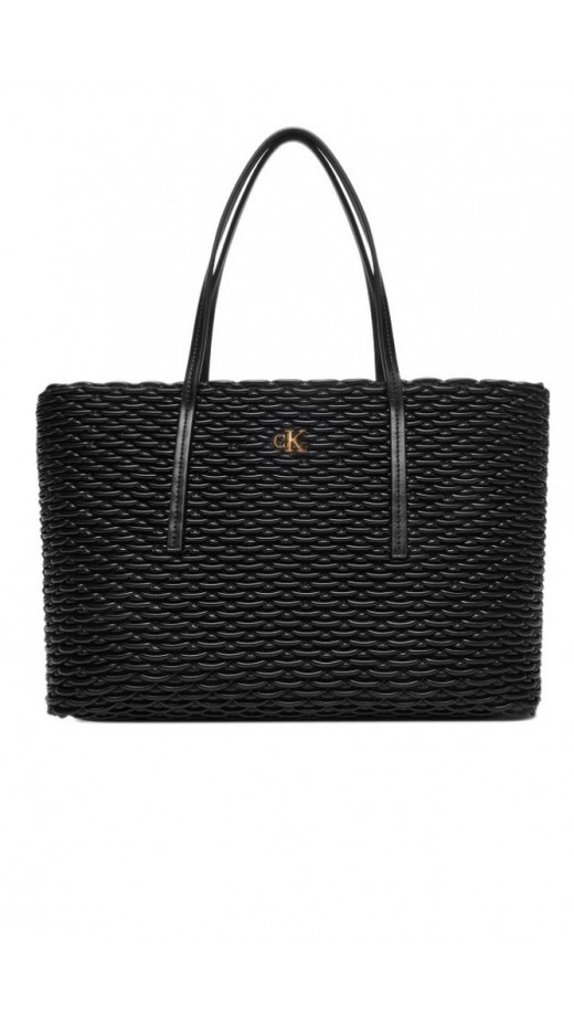 CALVIN KLEIN PLEATED TOTE ΤΣΑΝΤΑ ΓΥΝΑΙΚΕΙΑ BLACK