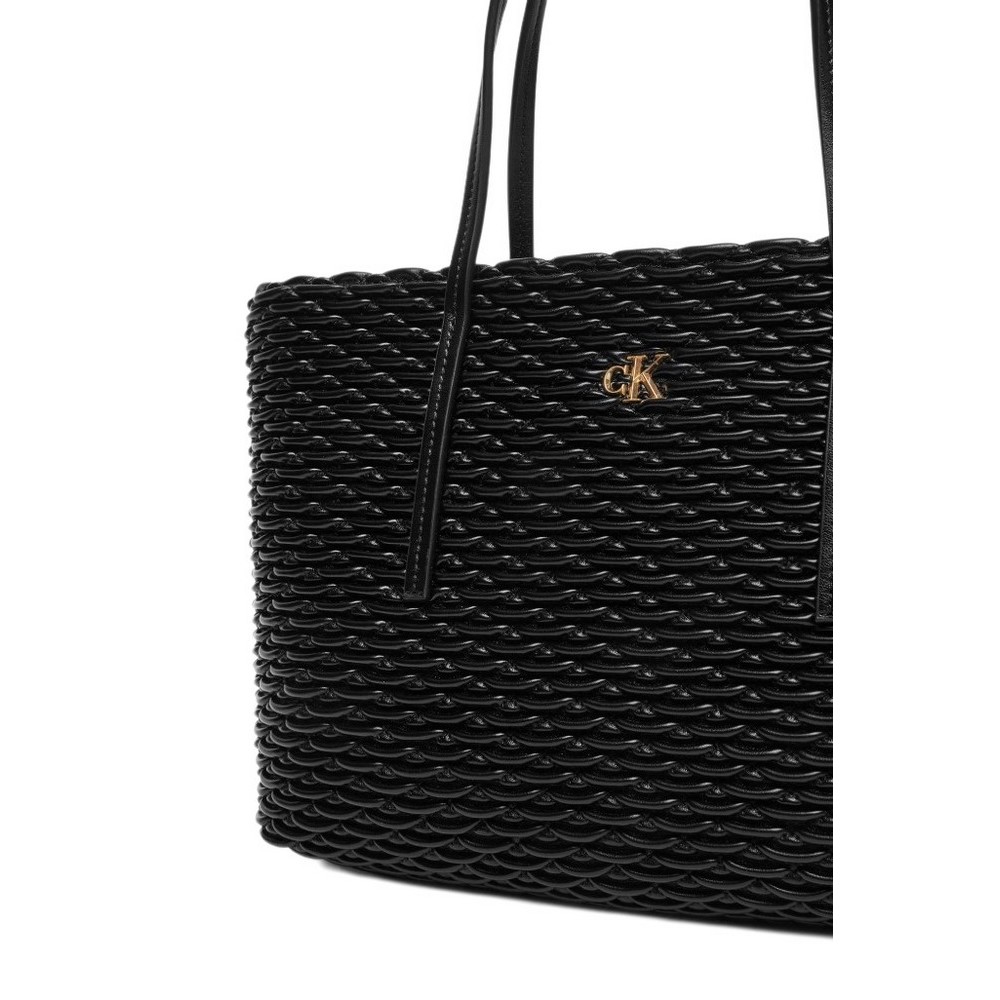 CALVIN KLEIN PLEATED TOTE ΤΣΑΝΤΑ ΓΥΝΑΙΚΕΙΑ BLACK