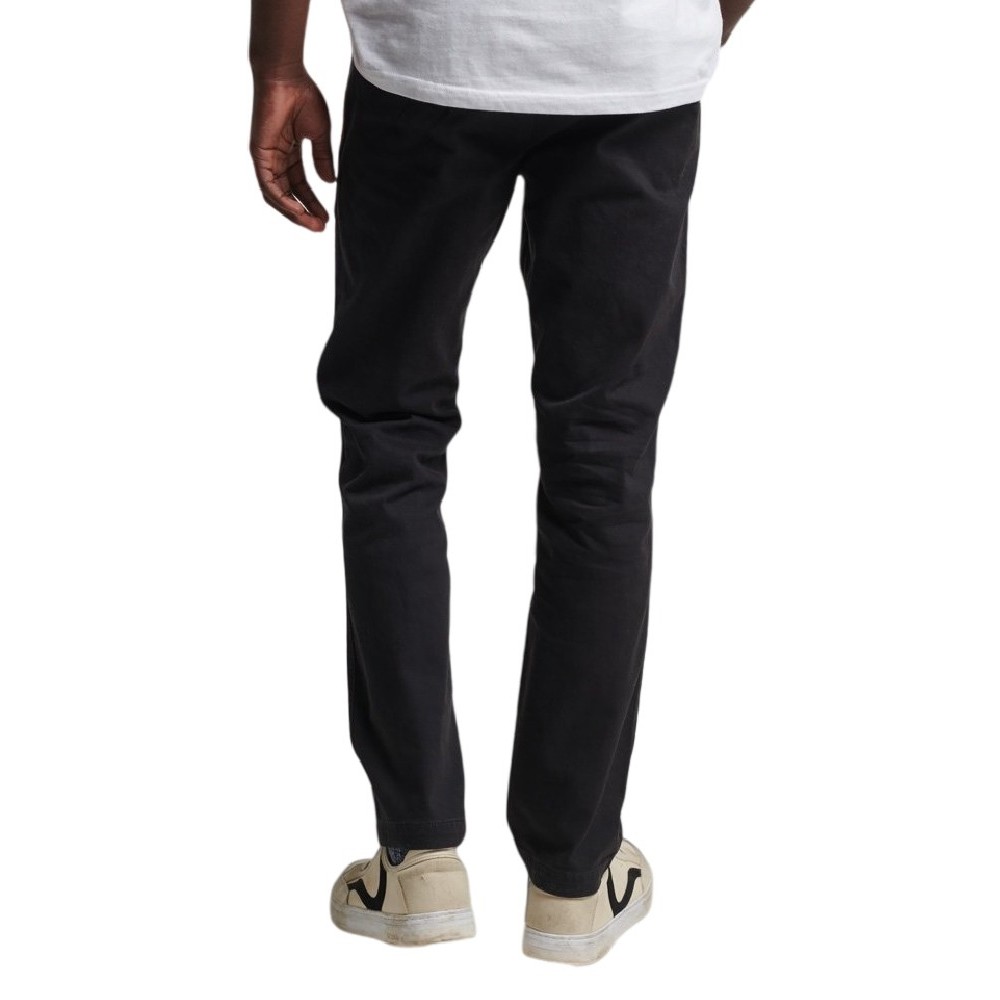 SUPERDRY OFFICERS SLIM CHINO TROUSERS ΠΑΝΤΕΛΟΝΙ ΑΝΔΡΙΚΟ BLACK