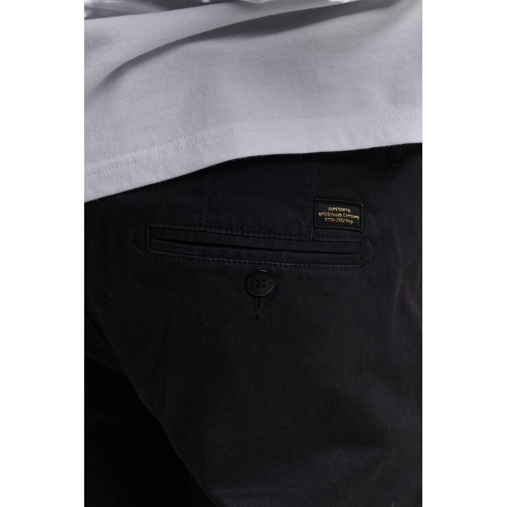 SUPERDRY OFFICERS SLIM CHINO TROUSERS ΠΑΝΤΕΛΟΝΙ ΑΝΔΡΙΚΟ BLACK