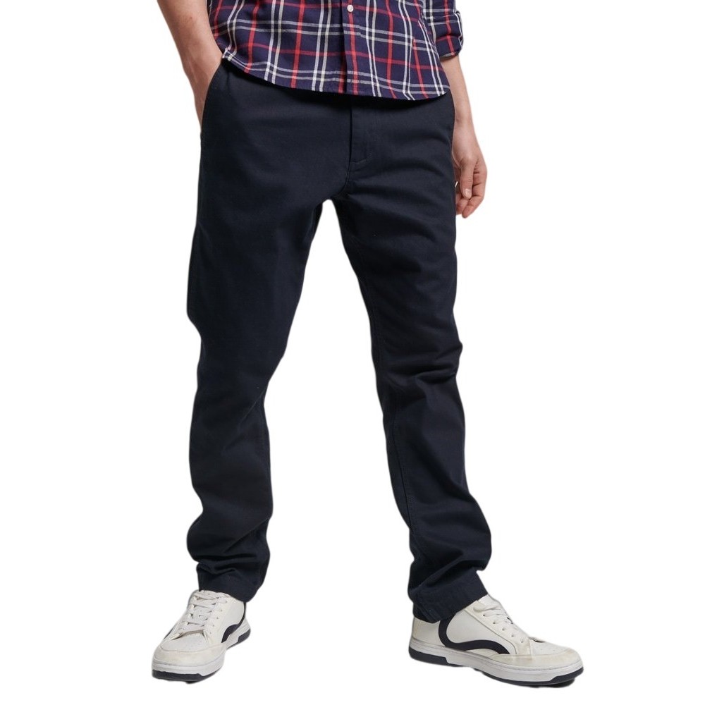 SUPERDRY OFFICERS SLIM CHINO TROUSERS ΠΑΝΤΕΛΟΝΙ ΑΝΔΡΙΚΟ NAVY