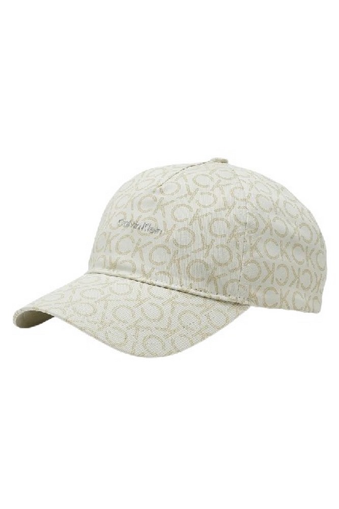 CALVIN KLEIN JEANS CK MUST TPU LOGO CAP MONO ΚΑΠΕΛΟ ΓΥΝΑΙΚΕΙΟ ECRU
