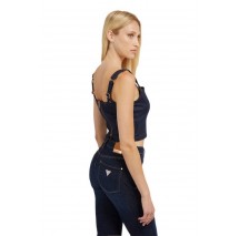 GUESS SELENE CORSET TOP ΓΥΝΑΙΚΕΙΟ BLUΕ DENIM