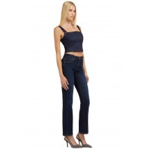 GUESS SELENE CORSET TOP ΓΥΝΑΙΚΕΙΟ BLUΕ DENIM