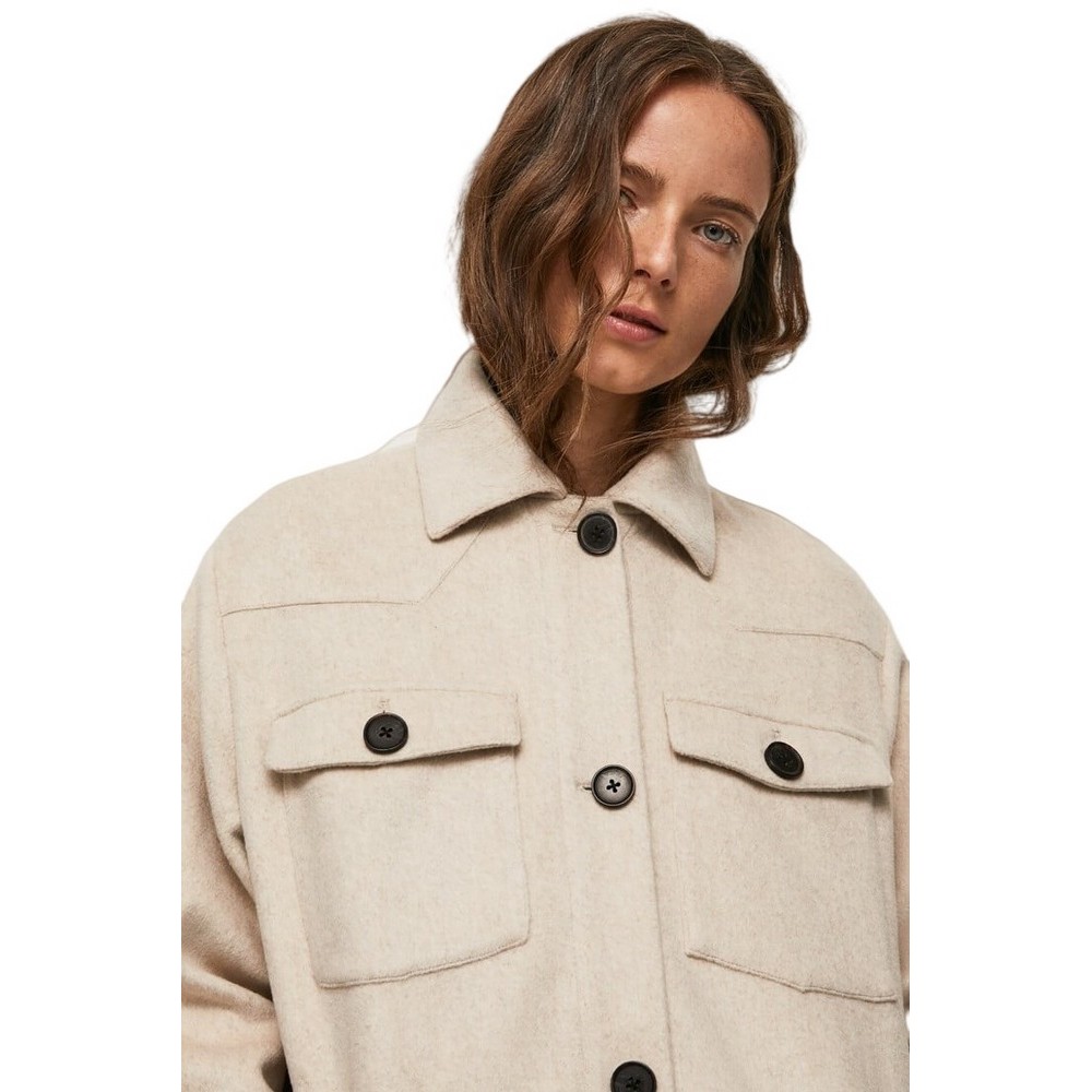 PEPE JEANS LONDON VERUKA ΠΑΛΤΟ ΓΥΝΑΙΚΕΙΟ ECRU