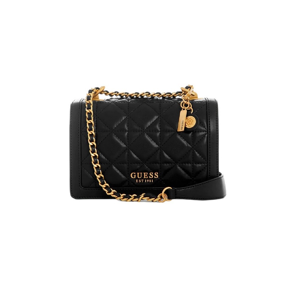 GUESS ABEY CONVERTIBLE XBODY FLAP ΤΣΑΝΤΑ ΓΥΝΑΙΚΕΙΑ BLACK