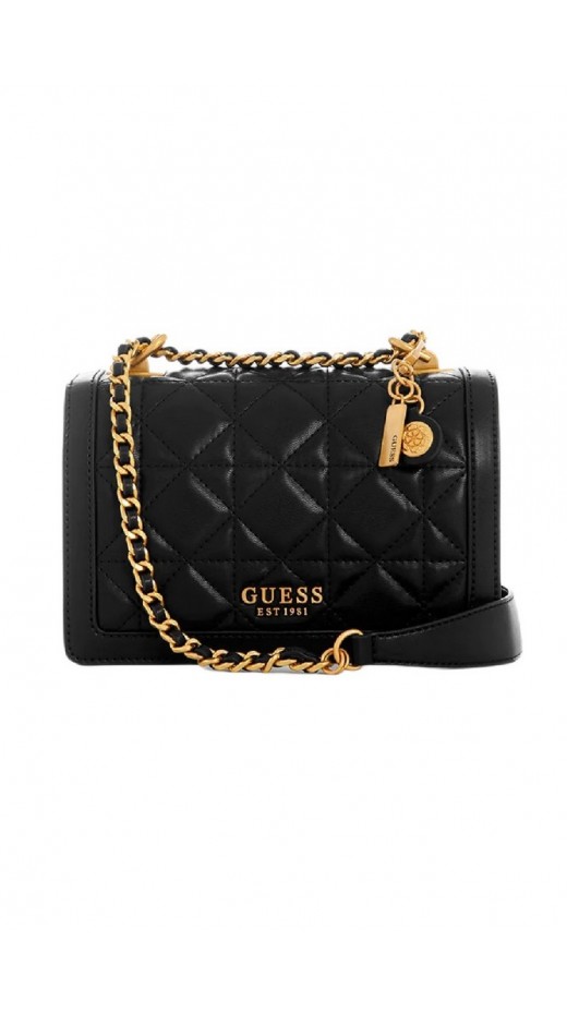 GUESS ABEY CONVERTIBLE XBODY FLAP ΤΣΑΝΤΑ ΓΥΝΑΙΚΕΙΑ BLACK