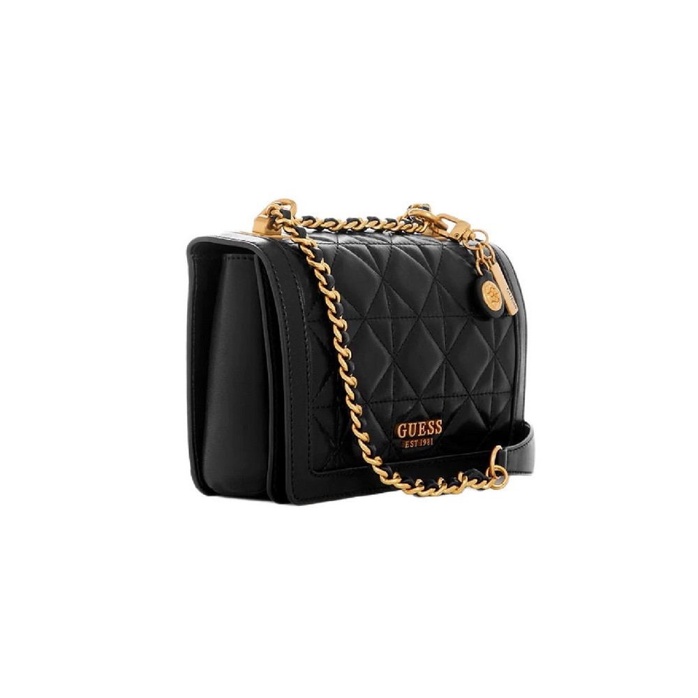 GUESS ABEY CONVERTIBLE XBODY FLAP ΤΣΑΝΤΑ ΓΥΝΑΙΚΕΙΑ BLACK