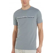 CALVIN KLEIN JEANS MIXED INSTITUTIONAL T-SHIRT ΑΝΔΡΙΚΟ GREY