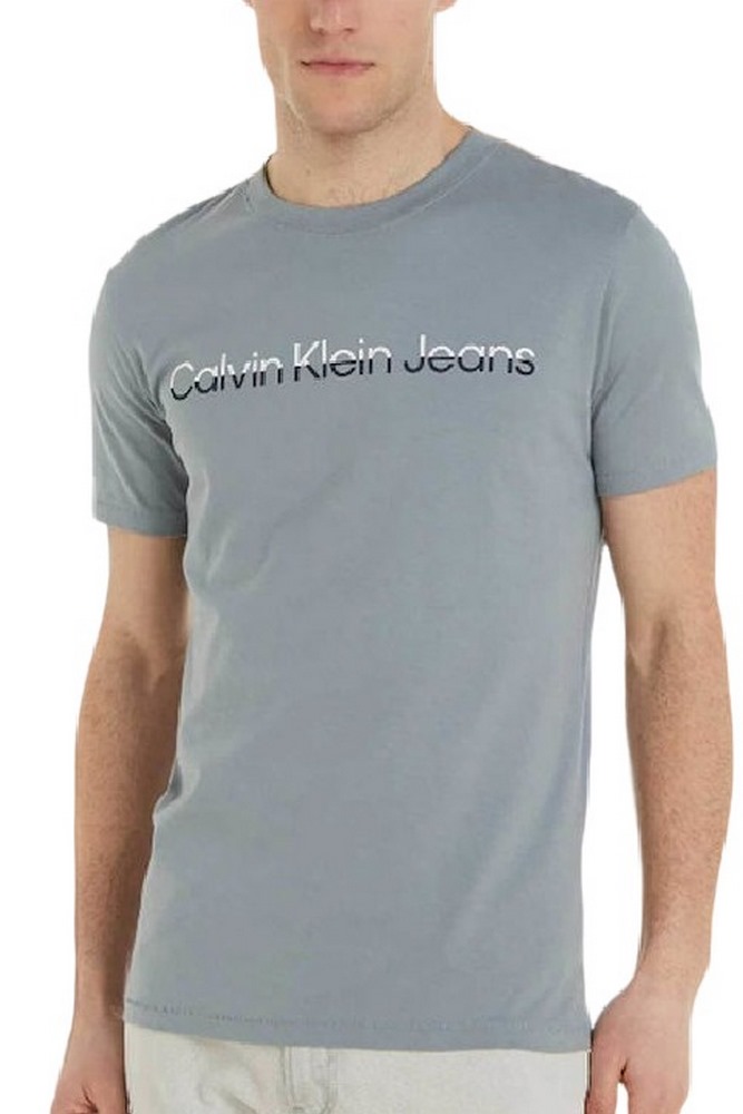 CALVIN KLEIN JEANS MIXED INSTITUTIONAL T-SHIRT ΑΝΔΡΙΚΟ GREY