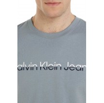 CALVIN KLEIN JEANS MIXED INSTITUTIONAL T-SHIRT ΑΝΔΡΙΚΟ GREY