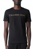 CALVIN KLEIN JEANS MIXED INSTITUTIONAL T-SHIRT ΑΝΔΡΙΚΟ BLACK