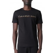 CALVIN KLEIN JEANS MIXED INSTITUTIONAL T-SHIRT ΑΝΔΡΙΚΟ BLACK