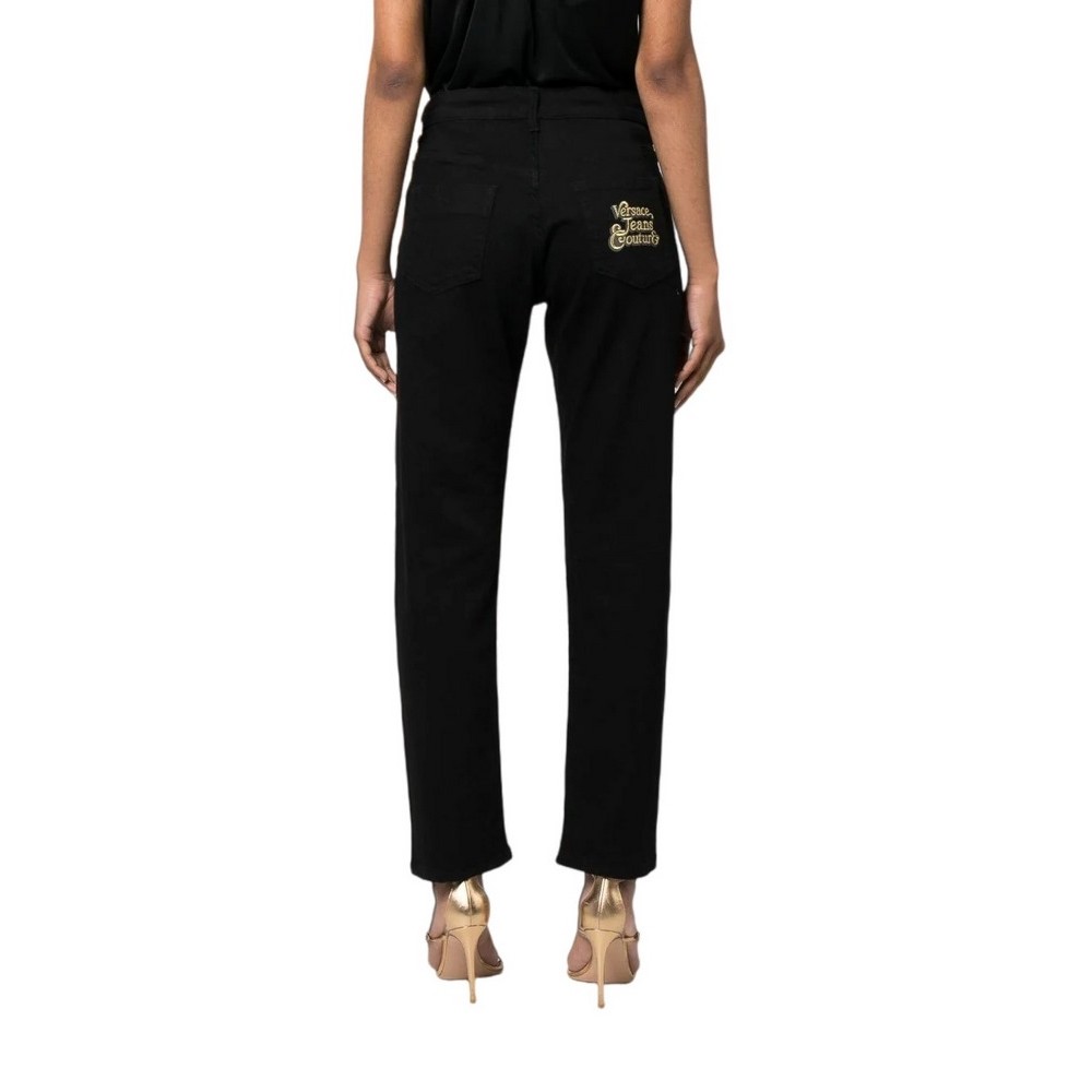 VERSACE JEANS COUTURE BOY SLIM RIVER ΠΑΝΤΕΛΟΝΙ ΓΥΝΑΙΚΕΙΟ BLACK DENIM