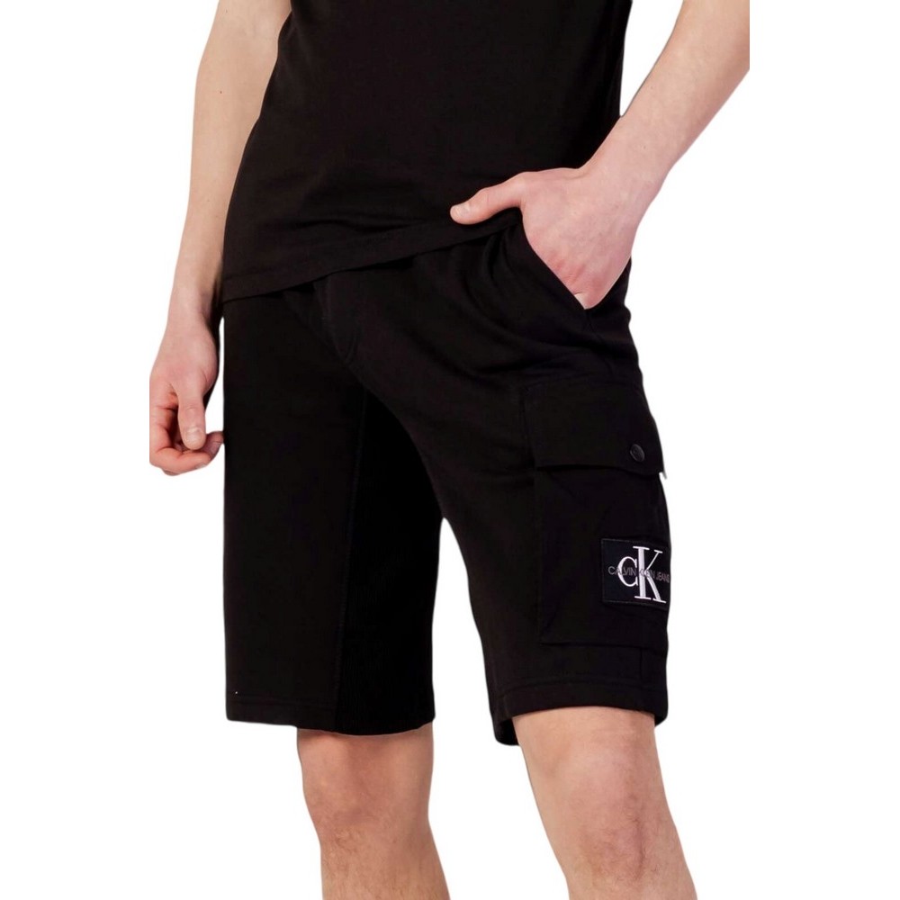 CALVIN KLEIN JEANS MONOLOGO BADGE HWK SHORT ΣΟΡΤΣ ΑΝΔΡΙΚΟ BLACK