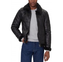 GUESS AVIATOR SHEARLING ΜΠΟΥΦΑΝ ΑΝΔΡΙΚΟ BLACK