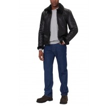 GUESS AVIATOR SHEARLING ΜΠΟΥΦΑΝ ΑΝΔΡΙΚΟ BLACK