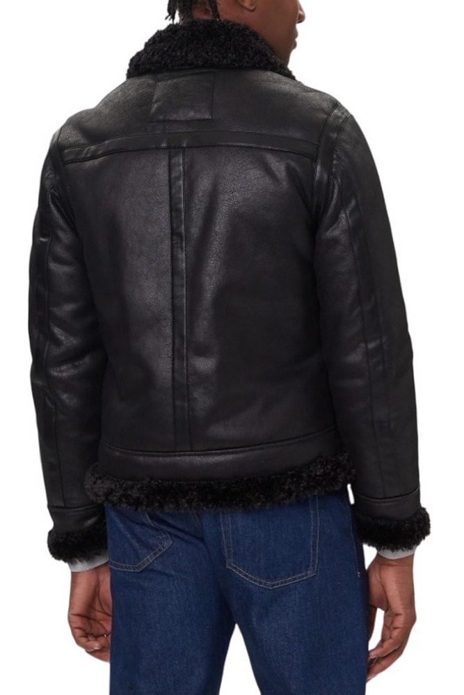 GUESS AVIATOR SHEARLING ΜΠΟΥΦΑΝ ΑΝΔΡΙΚΟ BLACK