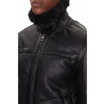 GUESS AVIATOR SHEARLING ΜΠΟΥΦΑΝ ΑΝΔΡΙΚΟ BLACK