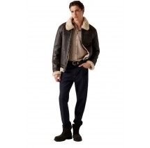 GUESS AVIATOR SHEARLING ΜΠΟΥΦΑΝ ΑΝΔΡΙΚΟ BROWN