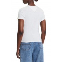 TOMMY JEANS SLIM US LINEAR TEE T-SHIRT ΜΠΛΟΥΖΑ ΓΥΝΑΙΚΕΙΑ WHITE